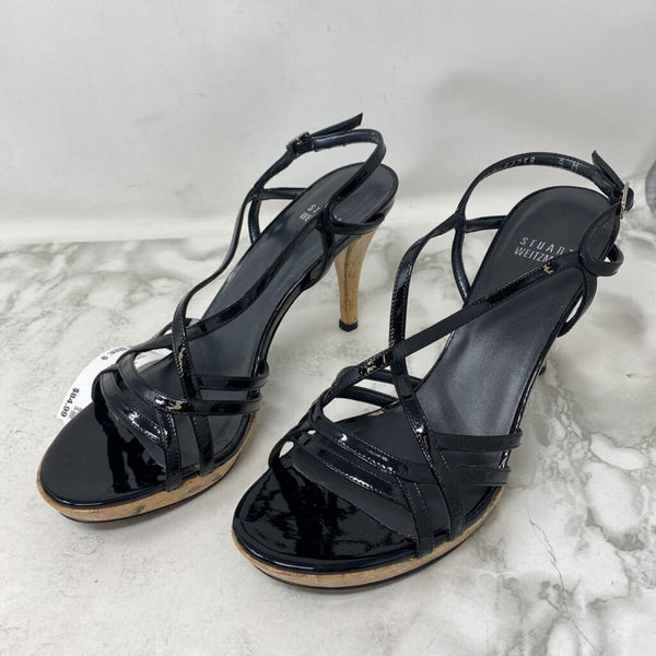 STUART WEITZMAN WOMEN'S SANDALS black tan mix 9