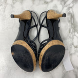 STUART WEITZMAN WOMEN'S SANDALS black tan mix 9