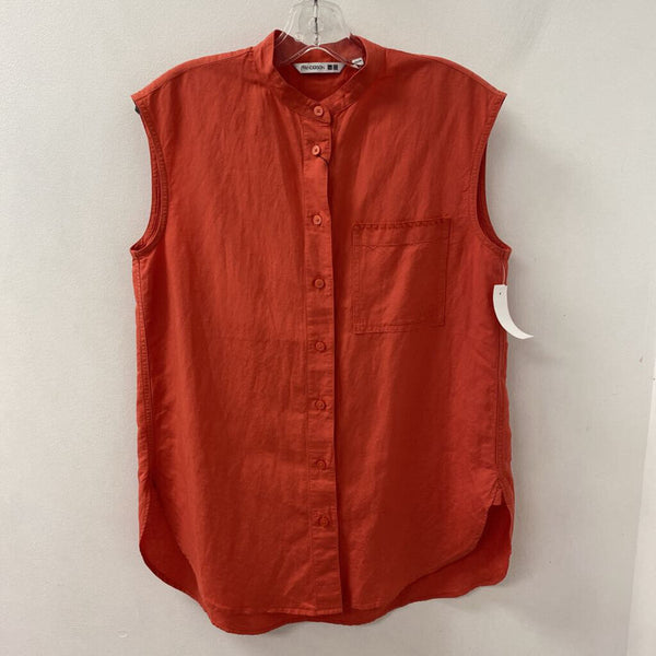 UNIQLO WOMEN'S TOP dark orange XS