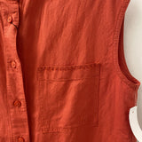 UNIQLO WOMEN'S TOP dark orange XS