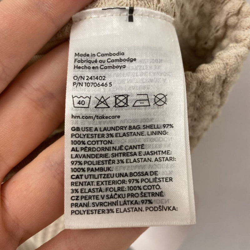 H&M WOMEN'S PANTS khaki XXS