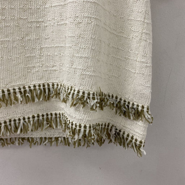 NIC+ZOE WOMEN'S TOP off white XS