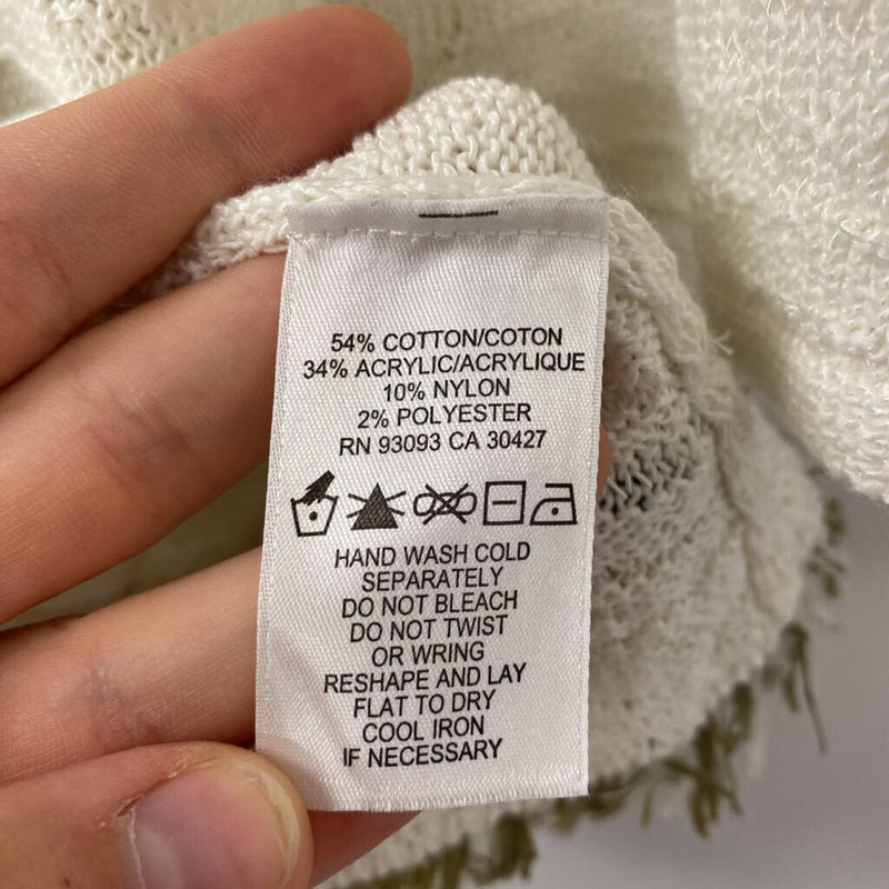 NIC+ZOE WOMEN'S TOP off white XS