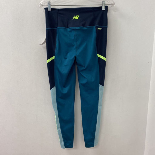 NEW BALANCE WOMEN'S ACTIVE BOTTOM navy teal lime mix M