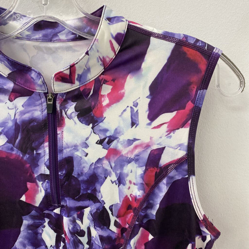 WOMEN'S ACTIVE DRESS purple pink white mix S