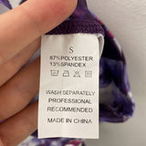 WOMEN'S ACTIVE DRESS purple pink white mix S