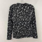 MELANIE LYNE WOMEN'S SWEATER leopard print with silver S