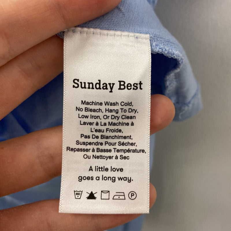 SUNDAY BEST WOMEN'S T-SHIRT blue M