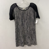 EILEEN FISHER WOMEN'S SWEATER black white mix S
