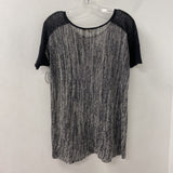 EILEEN FISHER WOMEN'S SWEATER black white mix S