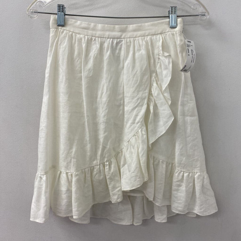 J CREW WOMEN'S SKIRT white 0