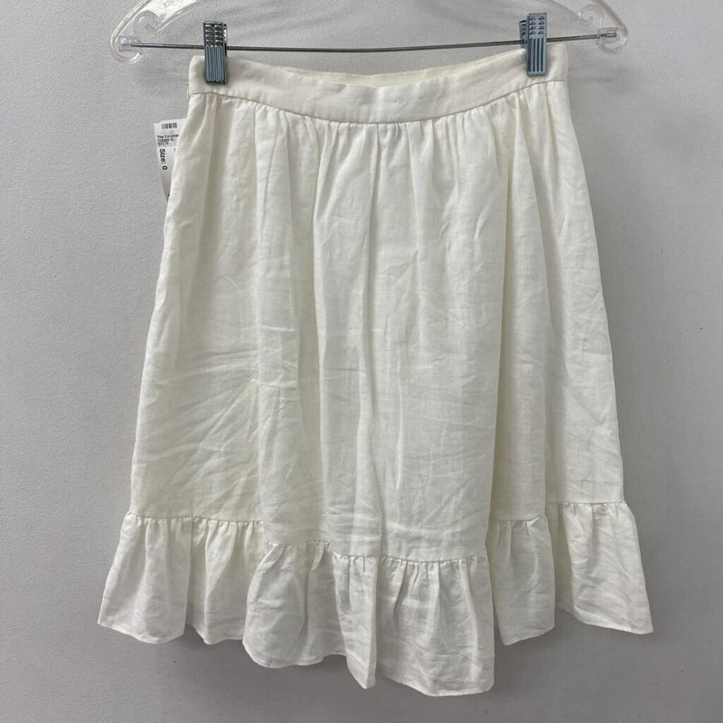 J CREW WOMEN'S SKIRT white 0