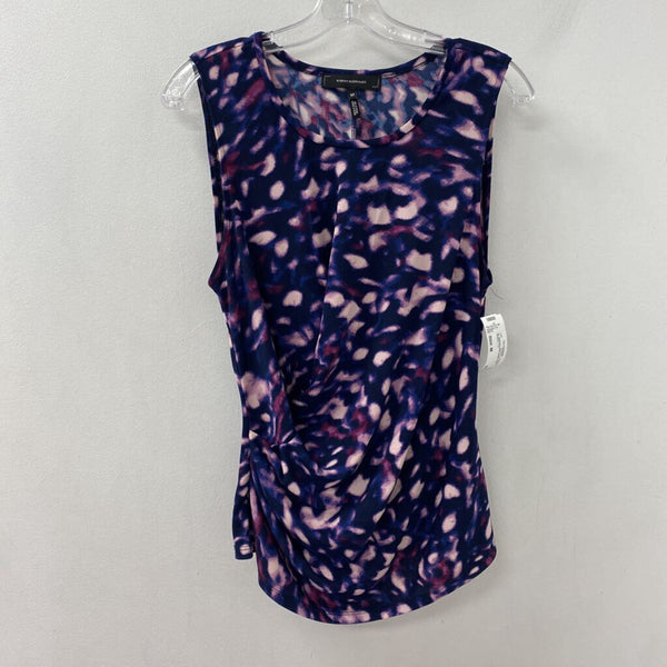 ROBERT RODRIGUEZ WOMEN'S TOP purple navy pink mix M