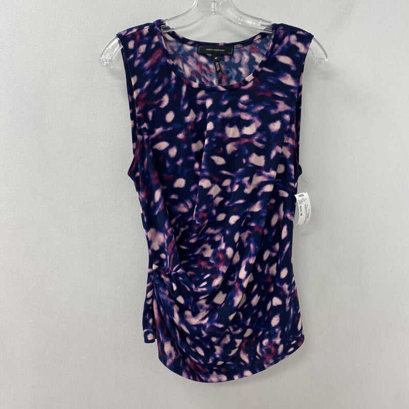 ROBERT RODRIGUEZ WOMEN'S TOP purple navy pink mix M