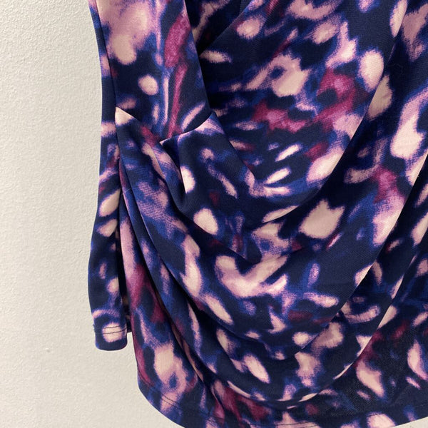 ROBERT RODRIGUEZ WOMEN'S TOP purple navy pink mix M