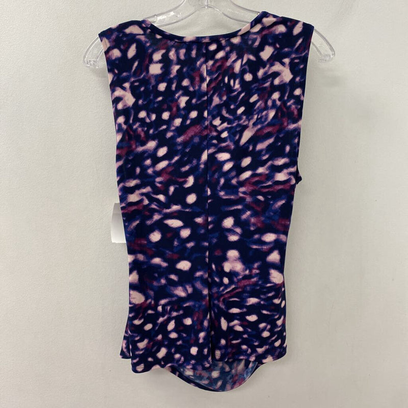 ROBERT RODRIGUEZ WOMEN'S TOP purple navy pink mix M