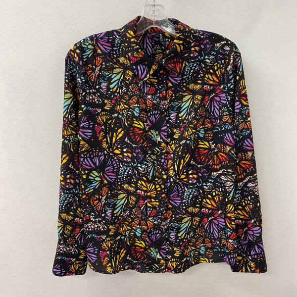 ICONE simons WOMEN'S BLOUSE/SHIRT black multi mix M