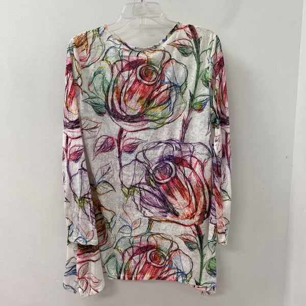 CLOTHESHEAD WOMEN'S TOP white multi mix L
