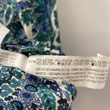 ZARA WOMEN'S BLOUSE/SHIRT green blue cream mix M