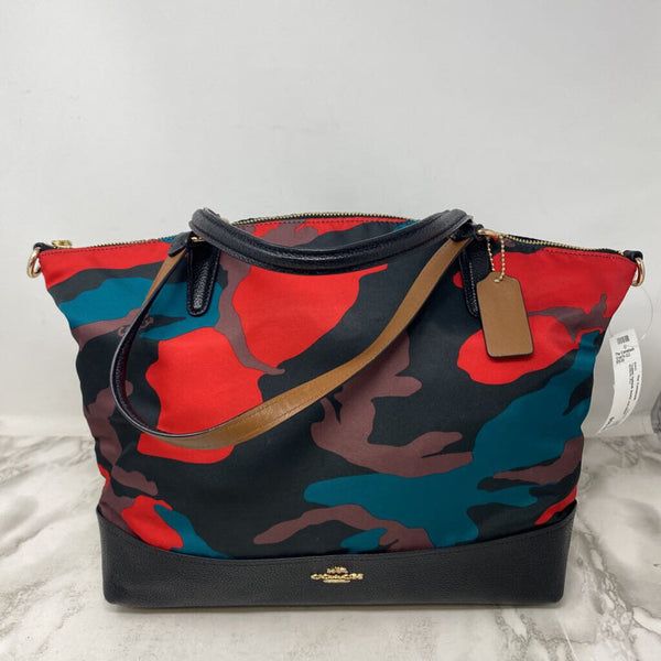 COACH WOMEN'S BAG red black brown mix