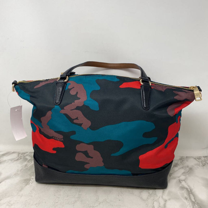 COACH WOMEN'S BAG red black brown mix