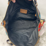 COACH WOMEN'S BAG red black brown mix