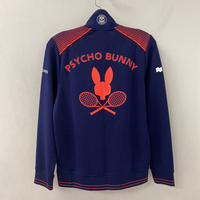 PSYCHO BUNNY WOMEN'S SWEATER navy pink mix L