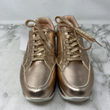QUPID WOMEN'S SNEAKERS rose gold ranibow 8