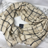 ZARA WOMEN'S SCARF/SHAWL beige black