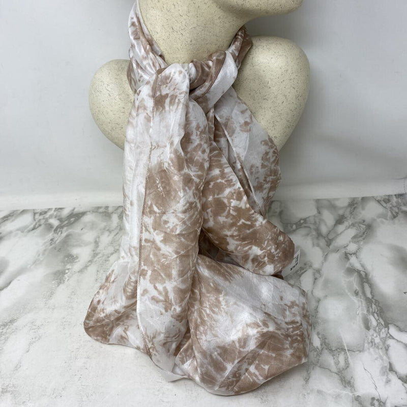 EILEEN FISHER WOMEN'S SCARF/SHAWL beige white