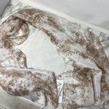 EILEEN FISHER WOMEN'S SCARF/SHAWL beige white
