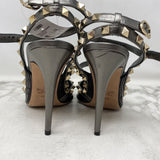 VALENTINO Garavani WOMEN'S HEELS black pewter 40.5