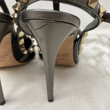 VALENTINO Garavani WOMEN'S HEELS black pewter 40.5