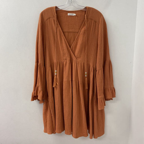 AVEC LES FILLES WOMEN'S DRESS burnt orange M