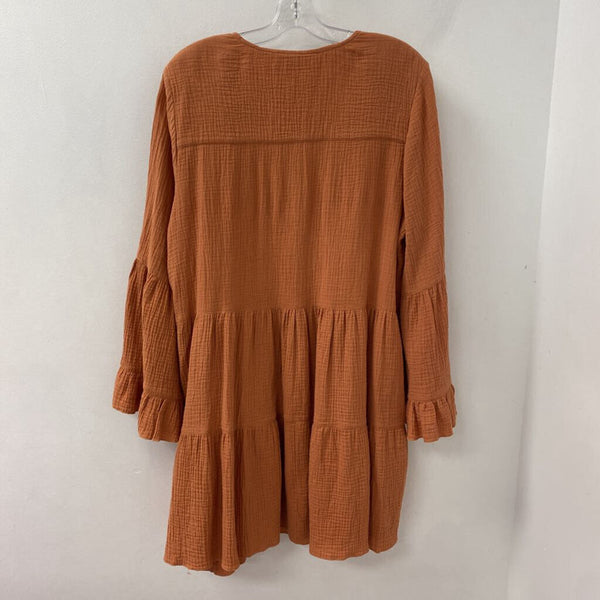 AVEC LES FILLES WOMEN'S DRESS burnt orange M