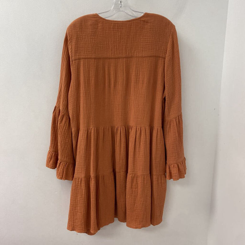 AVEC LES FILLES WOMEN'S DRESS burnt orange M