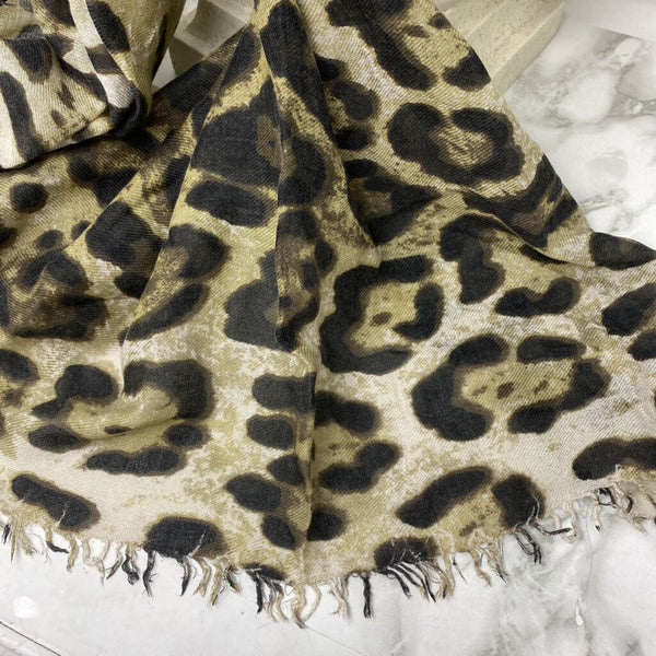 la fee maraboutee WOMEN'S SCARF/SHAWL cream brown olive