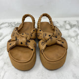 MCM WOMEN'S SANDALS tan black 36