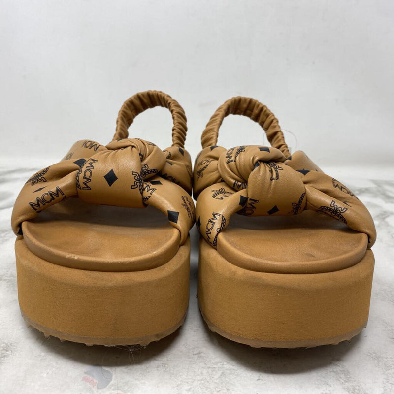 MCM WOMEN'S SANDALS tan black 36