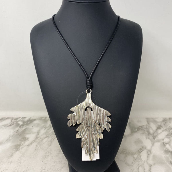 WOMEN'S NECKLACE black silver
