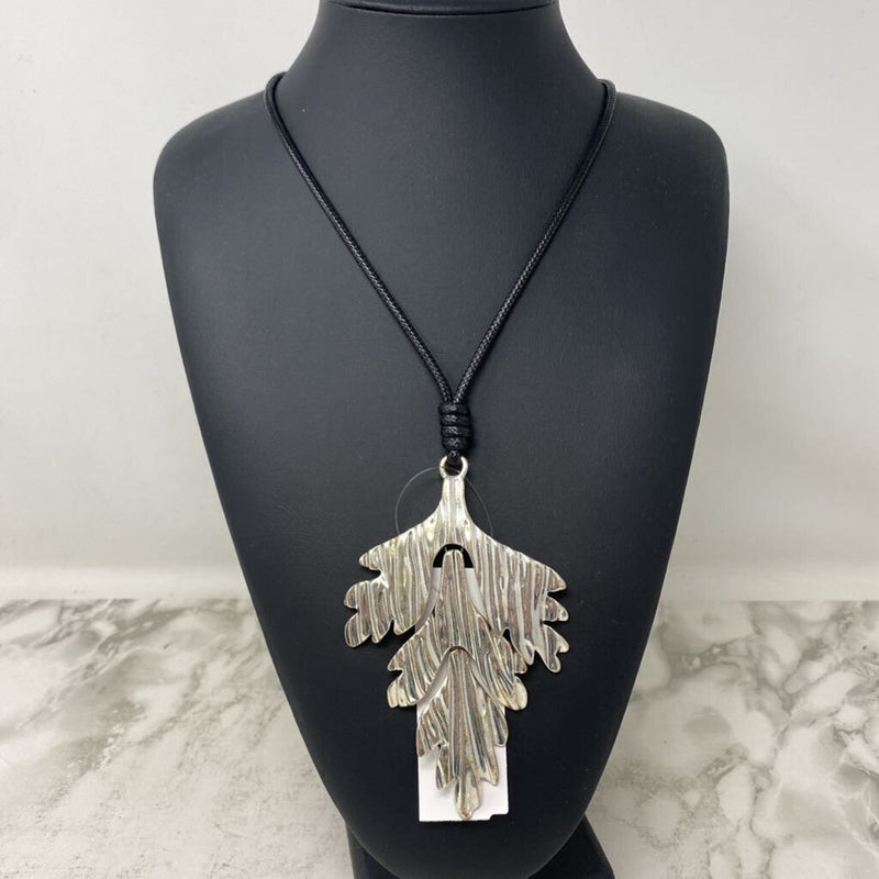 WOMEN'S NECKLACE black silver