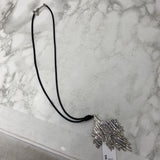 WOMEN'S NECKLACE black silver