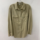 AERIE WOMEN'S BLOUSE/SHIRT khaki M