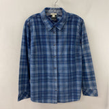 tribal jeans WOMEN'S BLOUSE/SHIRT blue plaid L