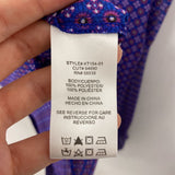 KUT from the Kloth WOMEN'S BLOUSE/SHIRT blue patterned XL