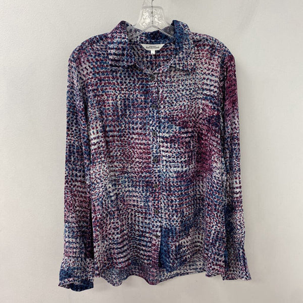 Northern Reflections WOMEN'S BLOUSE/SHIRT white teal purple L