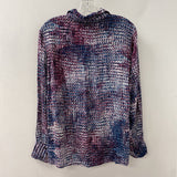 Northern Reflections WOMEN'S BLOUSE/SHIRT white teal purple L
