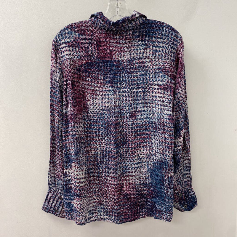 Northern Reflections WOMEN'S BLOUSE/SHIRT white teal purple L