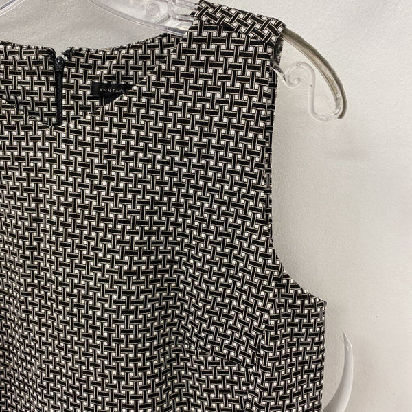 ANN TAYLOR WOMEN'S DRESS black white M