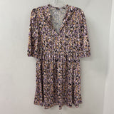 BOSS WOMEN'S DRESS lilac orange black S